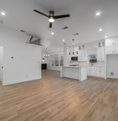 Kitchen and Living room